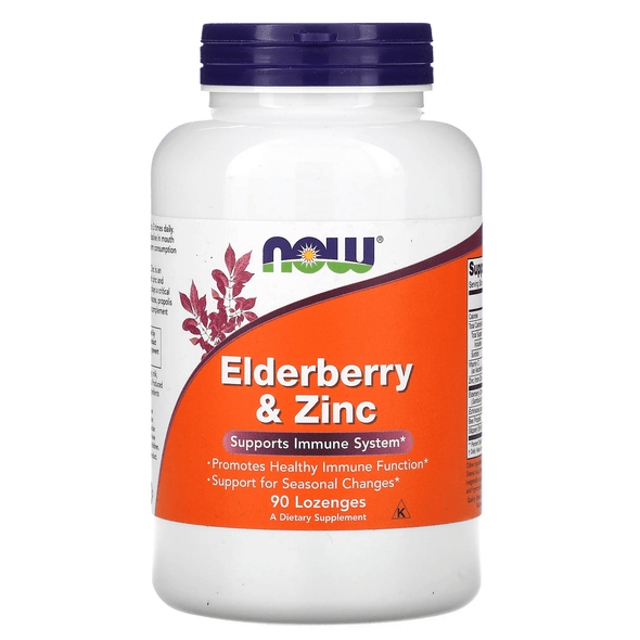  Now Foods Elderberry & Zinc 90 Lozenges 