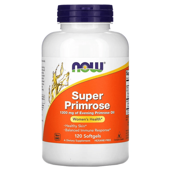  Now Foods Super Primrose 1300mg 120 Gels 