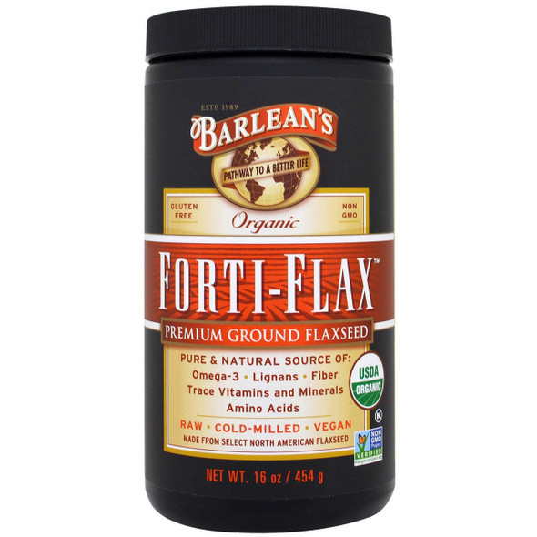  Barlean's Forti-Flax Ground Flax Seed 16oz 