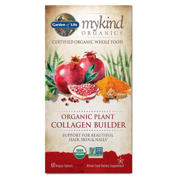  Garden of Life Kind Organics Organic Plant Collagen Builder 60 Vege Tabs 