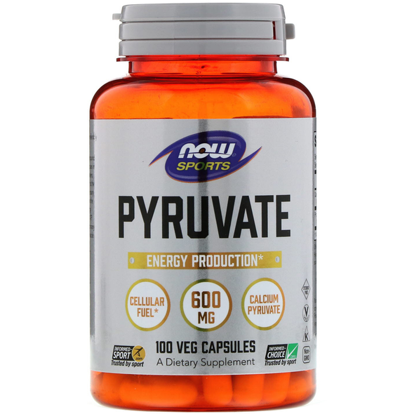  Now Foods Pyruvate 600mg 100 Capsules 