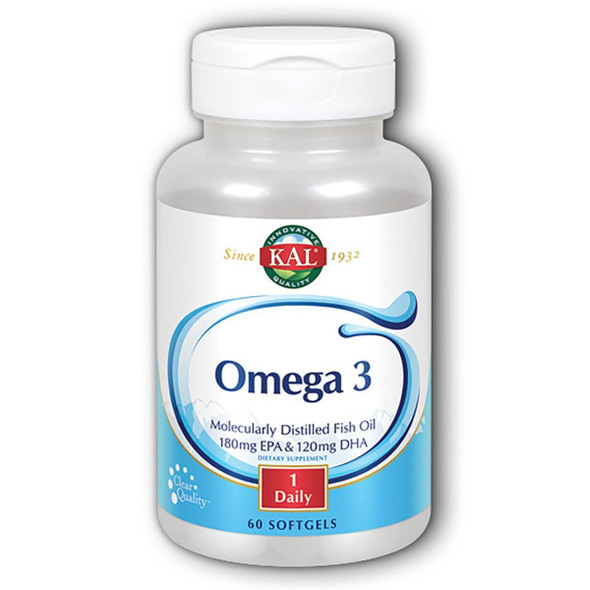  Kal Omega-3 Fish Oil 60 Softgels 