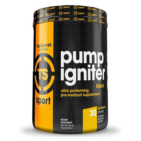  Top Secret Nutrition Pump Igniter Black 30 Servings 