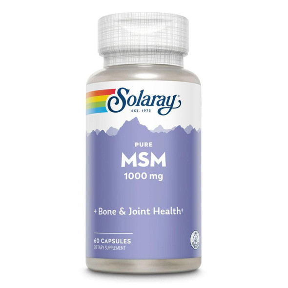  Solaray Pure MSM 1000mg 60 Capsules 