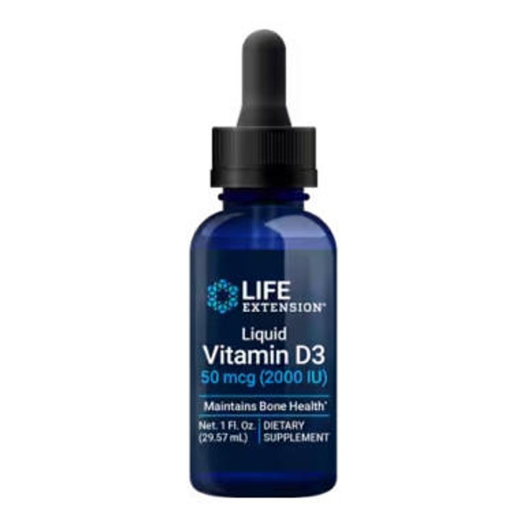  Life Extension Liquid Vitamin D3 2000IU 1Oz 