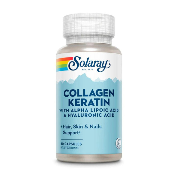  Solaray Collagen Keratin 60 Capsules 