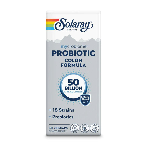  Solaray Mycrobiome Probiotic Colon Formula 30 Capsules 