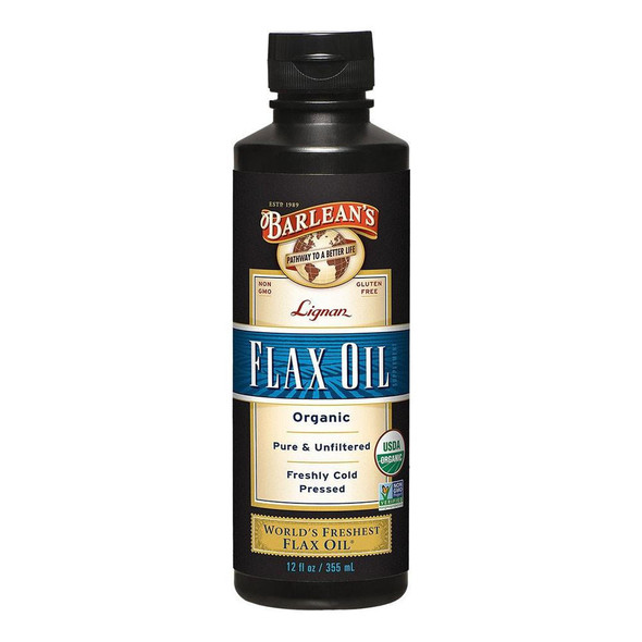  Barlean's Lignan Flax Oil 12oz 