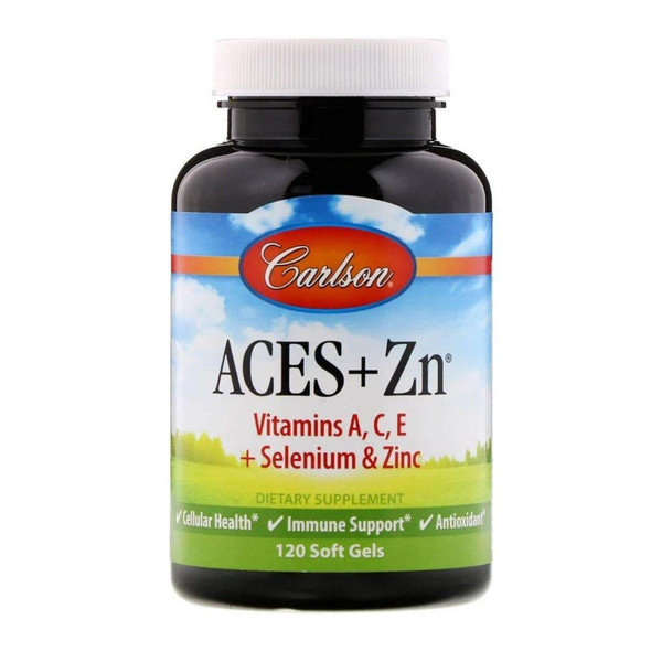  Carlson Aces + Zinc 120 Softgels 