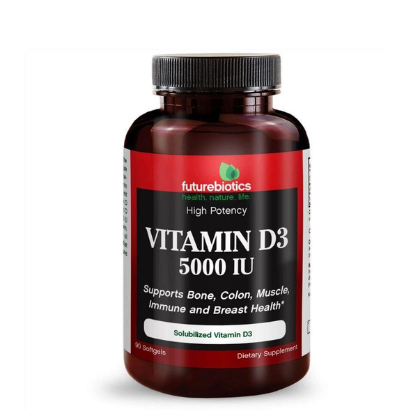  Futurebiotics Vitamin D3 5000IU 90 Softgels 