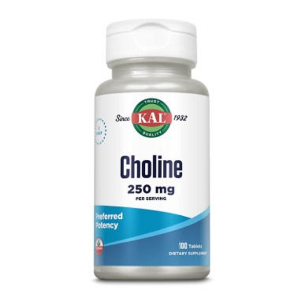 Kal KAL Choline 250mg 100 Tablets 