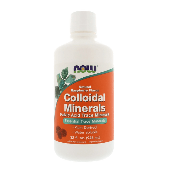  Now Foods Colloidal Minerals raspberry flavor 32oz 