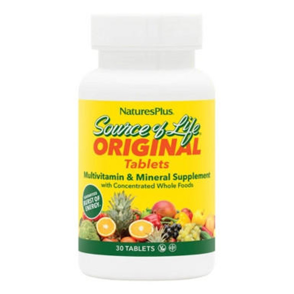  Nature's Plus Source of Life Multivitamin 30 Tablets 