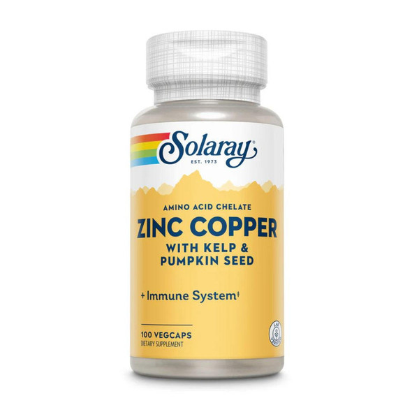  Solaray Zinc Copper 100C 