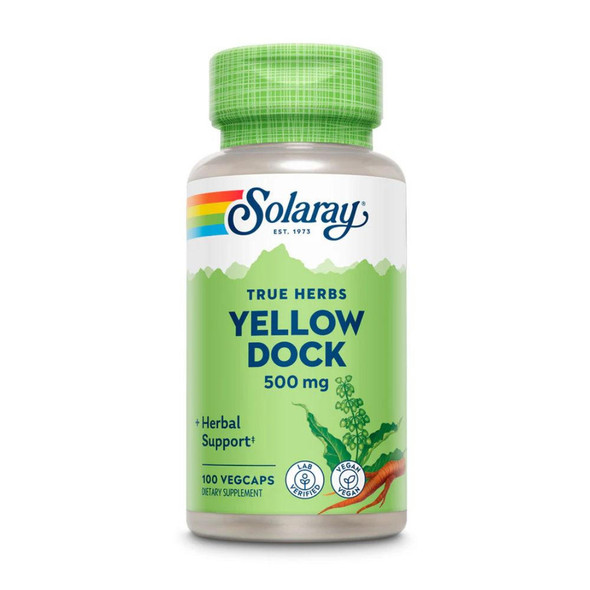  Solaray Yellow Dock Root 500mg 100C 