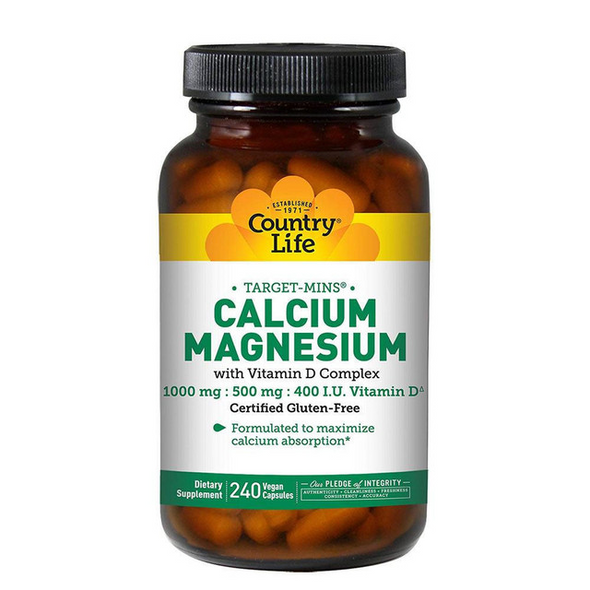  Country Life Calcium Magnesium 240 Capsules 