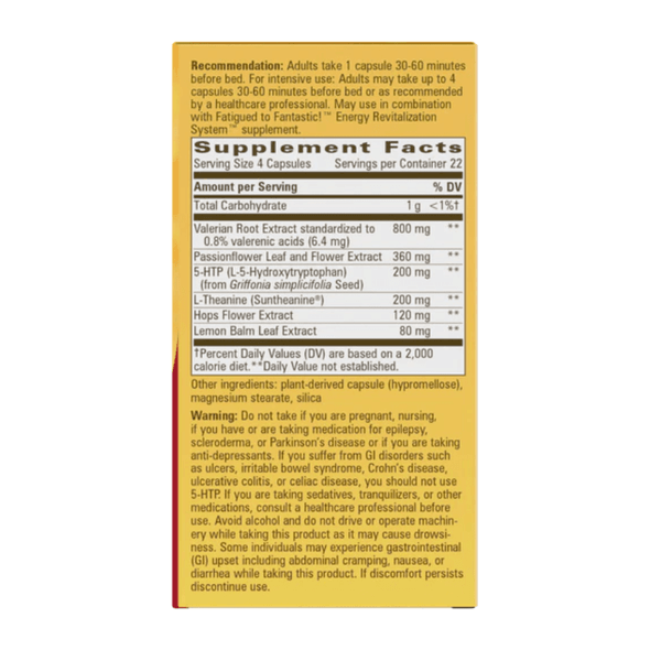 Enzymatic Therapy Nature's Way Fatigued to Fantastic! Revitalizing Sleep Formula 90 Caps 