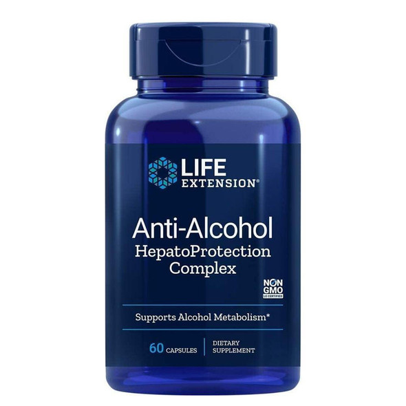  Life Extension Anti-Alcohol w/ Hepato 60 Capsules 