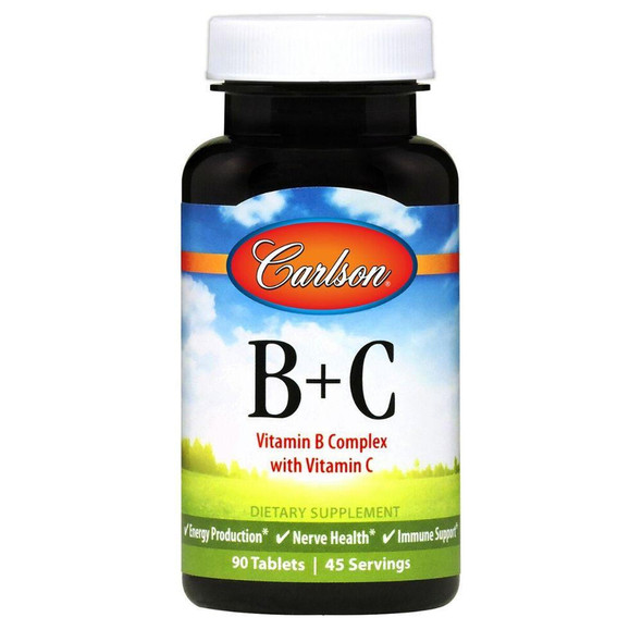  Carlson Vitamins B+C 180 Tablets 