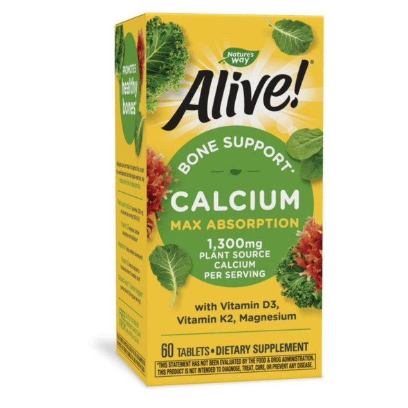  Nature's Way Alive! Calcium 60 Tablets 