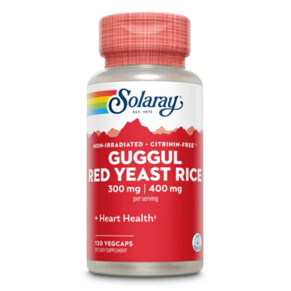  Solaray Guggul and Red Yeast Rice 120 Caps 