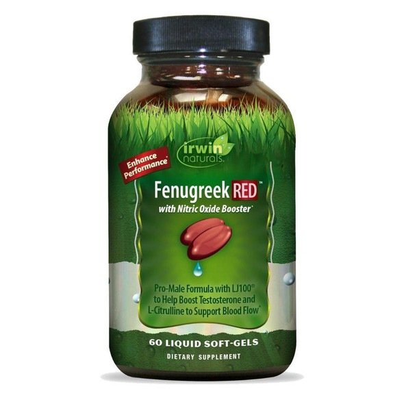  Irwin Naturals Fenegreek RED 60 Softgels 