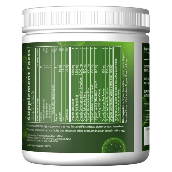  MRM Organic Pre-Workout 20 Servings 