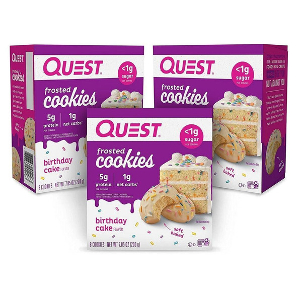  Quest Nutrition Frosted Cookies 8 Box 