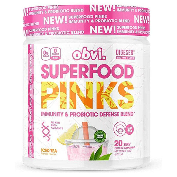  Obvi SuperFood Pink Immunity & Probiotic 20 Serving 