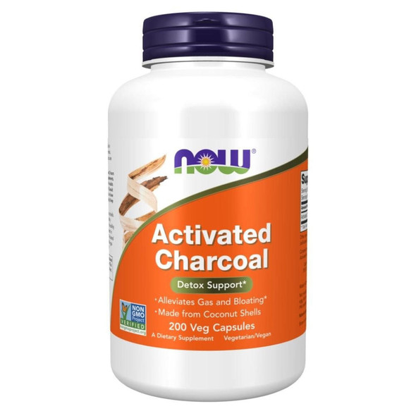  Now Foods Activated Charcoal 200 Capsules 