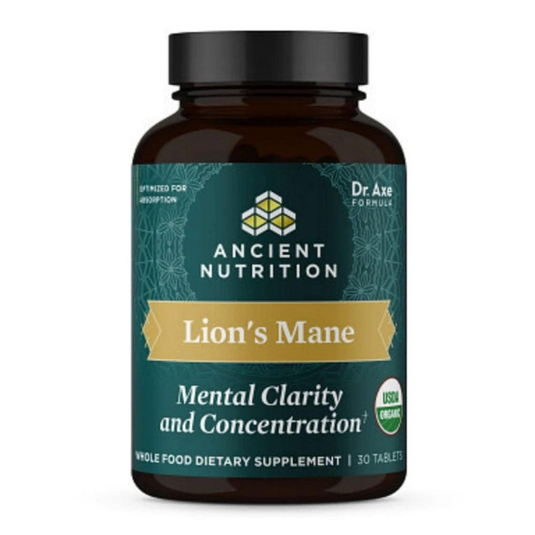  Ancient Nutrition Organic Lions Mane 30ct 