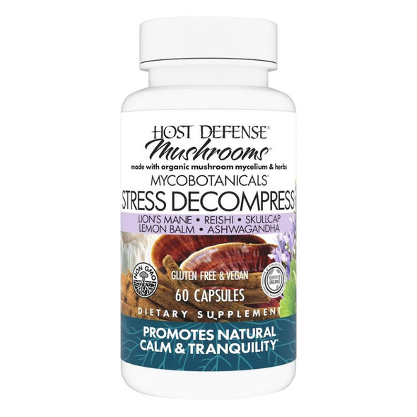 Fungi Perfect Host Defense Stress Decompress 60 Capsules 