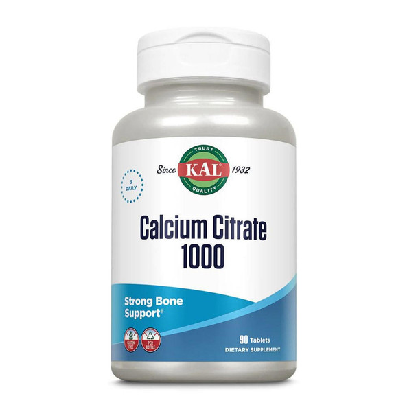 Kal KAL Calcium Citrate 1000 90 Tablets 