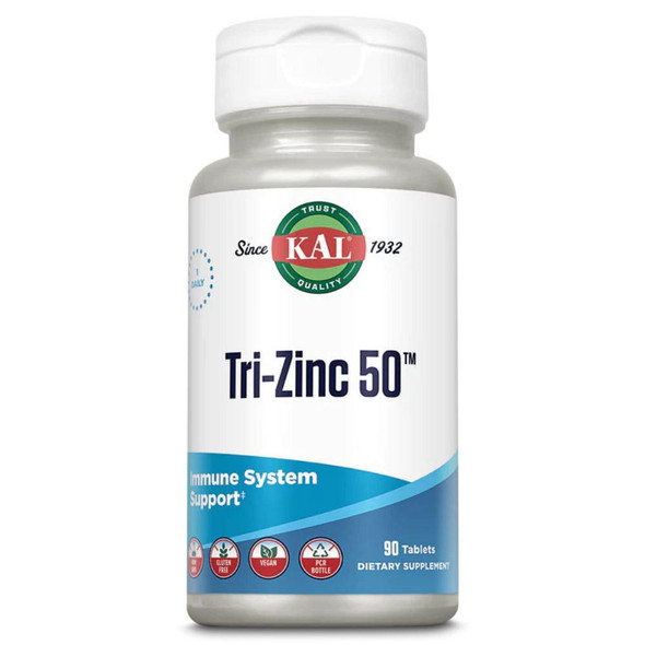 Kal KAL Tri-Zinc 50 90 Tablets 