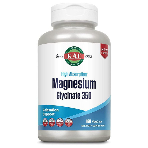  Kal Magnesium Glycinate 350mg 160 Capsules 