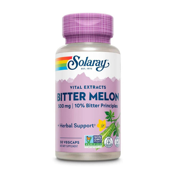  Solaray Bitter Melon Extract 500mg 30 Capsules 