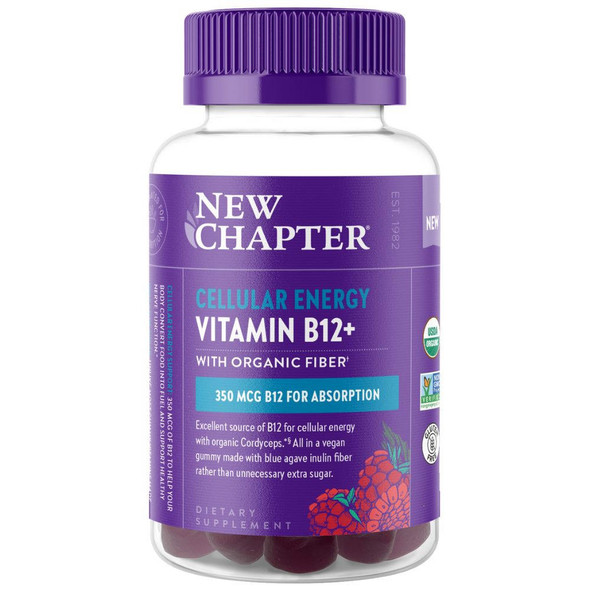  New Chapter Cellular Energy Vitamin B12+ 60 Gummies 