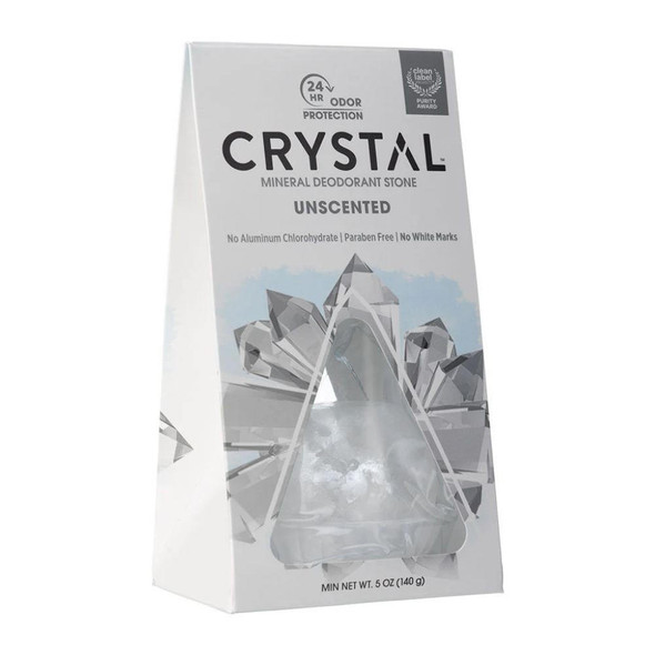  Crystal Body Deodorant Rock w/ Dish 5 Oz 