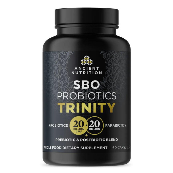  Ancient Nutrition SBO Probiotics Trinity 60ct 