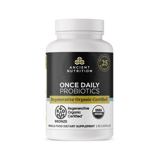  Ancient Nutrition Once Daily Probiotics 30 Capsules 