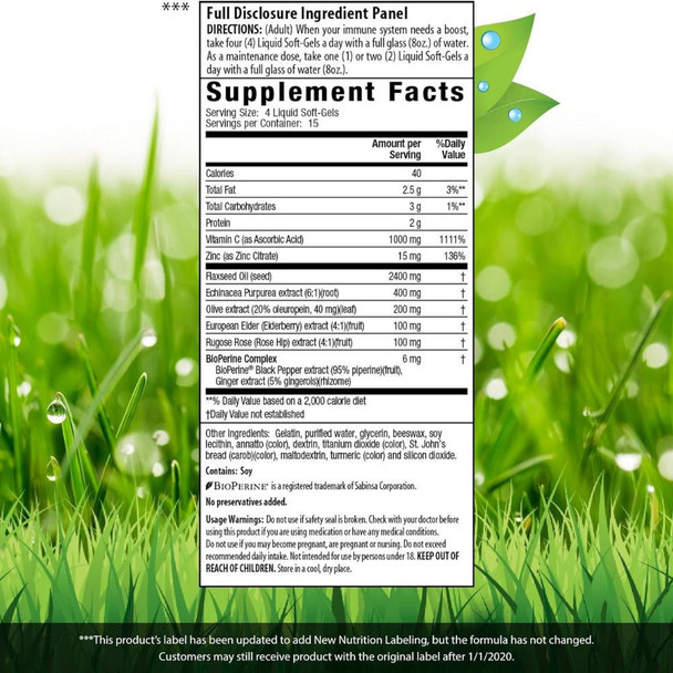  Irwin Naturals Mega Vita-C 60 Softgels 