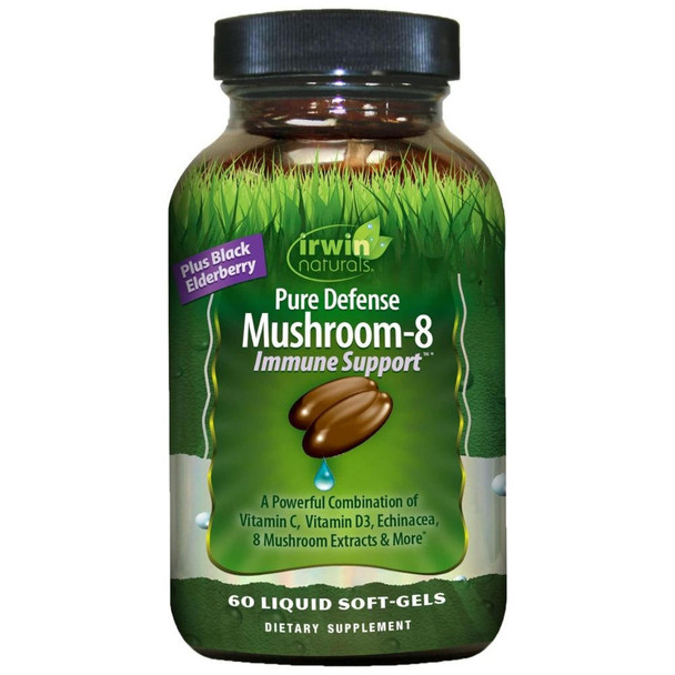  Irwin Naturals Pure Defense Mushroom-8 60 Softgels 