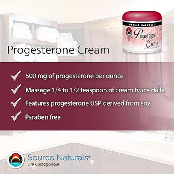  Source Naturals Progesterone Cream 4 oz 