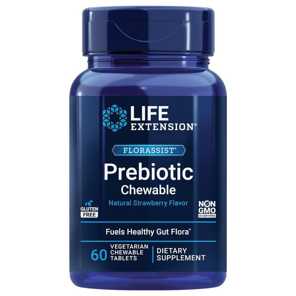  Life Extension Prebiotic Chewable 60 Tablets 