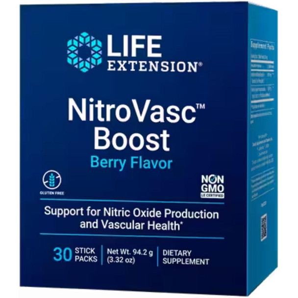  Life Extension NitroVasc Boost 30 Stick Packs 