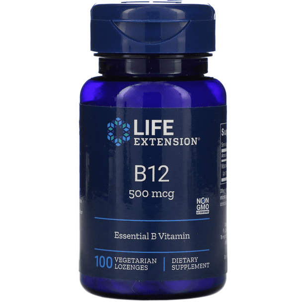  Life Extension Vitamin B12 500mcg 100 Tabs 