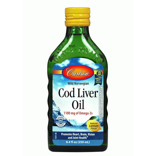  Carlson Norwegian Cod Liver Oil Lemon 250ml 