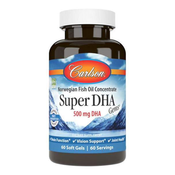  Carlson Super DHA 500mg 60 Gels 