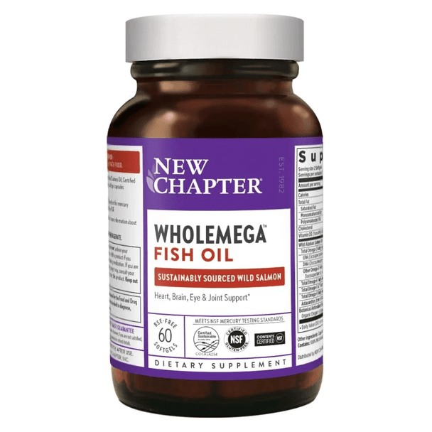  New Chapter WHOLEmega 1000mg 60 Soft Gels 