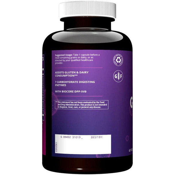  MRM Gluten Aid Digestive Enzymes 60 Capsules 